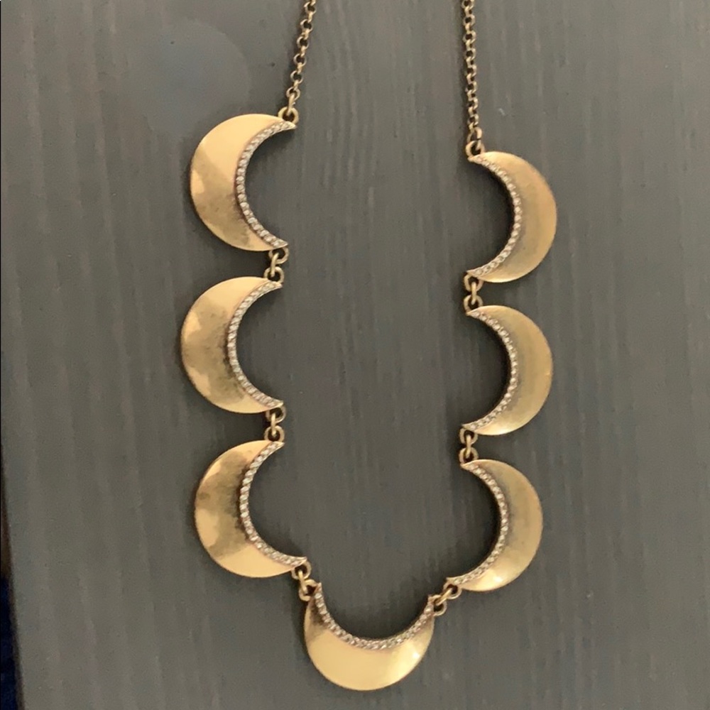 J. Crew scalloped gold necklace